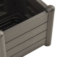 Градински сандък с пергола, 43x43x142 см, РР, антрацит