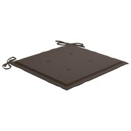 Възглавници за столове 4 бр таупе 50x50x4 см Оксфорд плат