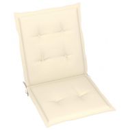 Възглавници за столове 6 бр кремави 100x50x3 см Оксфорд плат