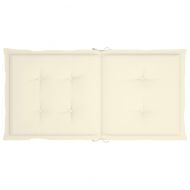 Възглавници за столове 6 бр кремави 100x50x3 см Оксфорд плат