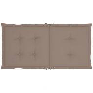 Възглавници за столове 6 бр таупе 100x50x3 см Оксфорд плат