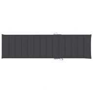 Шалте за шезлонг, антрацит, 200x50x3 см, Оксфорд плат