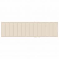 Шалте за шезлонг, кремаво, 200x50x3 см, Оксфорд плат