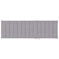 Шалте за шезлонг, сиво, 200x60x3 см, Оксфорд плат