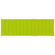 Шалте за шезлонг, яркозелено, 200x60x3 см, Оксфорд плат