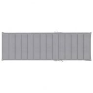 Шалте за шезлонг, сиво, 200x70x3 см, Оксфорд плат