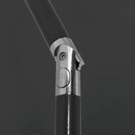 Плажен чадър, антрацит, 200x125 см