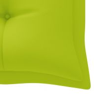 Възглавница за пейка яркозелена 180x50x7 см оксфорд плат