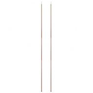 Телескопични рейки палатки 170-255 см 2 бр поцинкована стомана