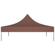 Покривало за парти шатра, 3х3 м, кафяво, 270 г/м²