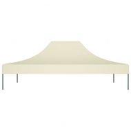 Покривало за парти шатра, 4x3 м, кремаво, 270 г/м²