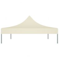 Покривало за парти шатра, 4x3 м, кремаво, 270 г/м²
