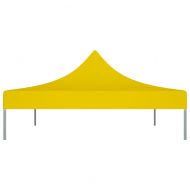 Покривало за парти шатра, 4x3 м, жълто, 270 г/м²