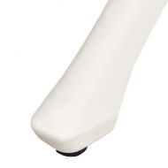 Градинска маса, бяла, 78x78x72 см, лят алуминий