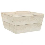 Градински маси 2 бр 60x60x30 см импрегнирана смърчова дървесина