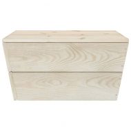 Градински маси 2 бр 60x60x30 см импрегнирана смърчова дървесина