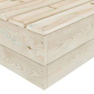 Градински маси 2 бр 60x60x30 см импрегнирана смърчова дървесина