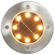 Соларни земни лампи, 8 бр, LED светлина, RGB цвят
