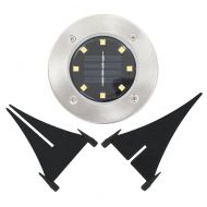 Соларни земни лампи, 8 бр, LED светлина, RGB цвят