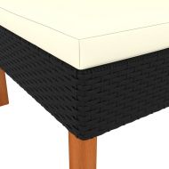 Ъглов диван, полиратан и евкалиптово дърво масив