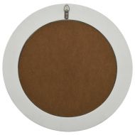 Стенно огледало, бароков стил, 50 см, бяло