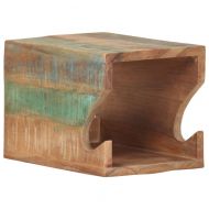 Стенна стойка за велосипед 35x25x25 см регенерирано дърво масив