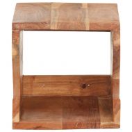 Стенна стойка за велосипед, 35x25x25 см, акациево дърво масив