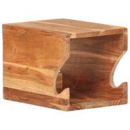 Стенна стойка за велосипед, 35x25x25 см, акациево дърво масив
