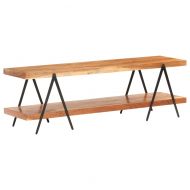 ТВ шкаф, 160x40x50 см, акациево дърво масив