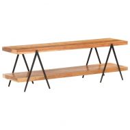 ТВ шкаф, 160x40x50 см, акациево дърво масив