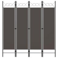 Параван за стая, 4 панела, антрацит, 160x180 см