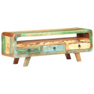 ТВ шкаф, 117x30x41 cм, регенерирано дърво масив