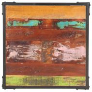 Маса за кафе, 60x60x35 см, регенерирано дърво масив