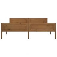 Рамка за легло, бор масив, меденокафява, 180x200 см