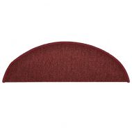 Изтривалки за стълби, 15 бр., 56x17x3 см, бордо, полукръгли