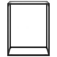 Конзолна маса, прозрачна, 60x35x75 cм, закалено стъкло