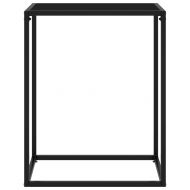 Конзолна маса, черна, 60x35x75 cм, закалено стъкло