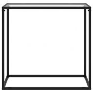 Конзолна маса, прозрачна, 80x35x75 cм, закалено стъкло