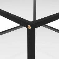 Кафе маса, прозрачна, 60x60x35 cм, закалено стъкло