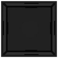 Кафе маса, черна, 60x60x35 см, закалено стъкло