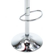 Бар табуретки, 2 бр, бели, изкуствена кожа