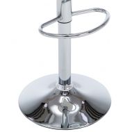 Бар табуретки, 2 бр, бели, изкуствена кожа