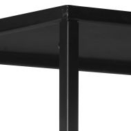 Шкаф за книги, 80x35x180 см, грубо мангово дърво и желязо