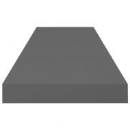 Окачени стенни рафтове, 4 бр, сив гланц, 80x23,5x3,8 см, МДФ