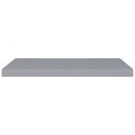 Окачени стенни рафтове, 4 бр, сиви, 80x23,5x3,8 см, МДФ