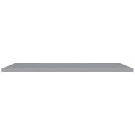 Окачени стенни рафтове, 2 бр, сиви, 120x23,5x3,8 см, МДФ