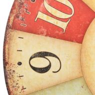 Винтидж стенен часовник, цветен, 60 см