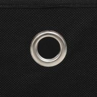 Кутии за съхранение, 4 бр, нетъкан текстил, 28x28x28 см, черни