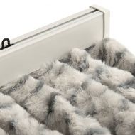 Завеса против насекоми, светло и тъмносиво, 100x220 см, шенил