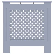 МДФ параван за радиатор, сив, 78 см